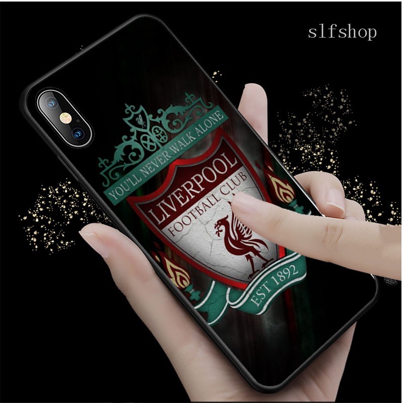 Ốp điện thoại mềm viền đen in hình ảnh đội bóng Liverpool cho Samsung Galaxy A9 A9S Star Pro Lite J8 J250 M01 Core A750