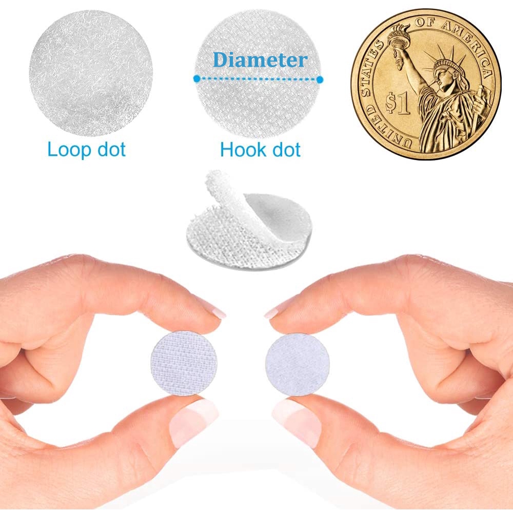 Set 1000 Miếng Dán (500 Cặp) Hình Tròn Tự Dính Tạo Hình Cho Lớp Trang Điểm Tại Nhà