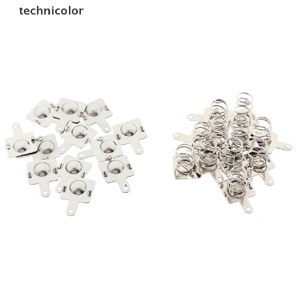 10 Cặp Đĩa Lò Xo Kim Loại Thay Thế Cho Pin AA AAA