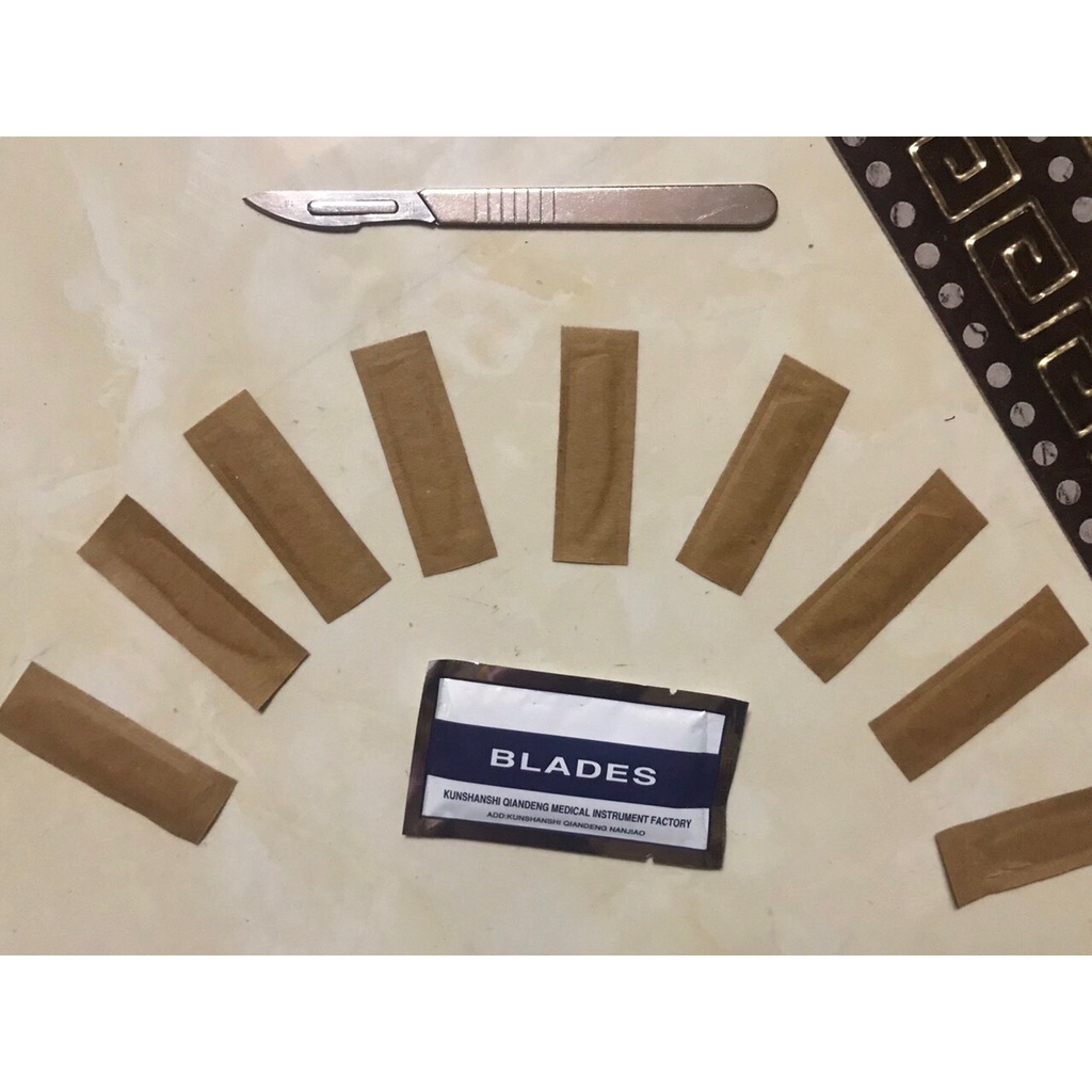 Dao mổ thiến heo kèm 10 lưỡi dao số 23
