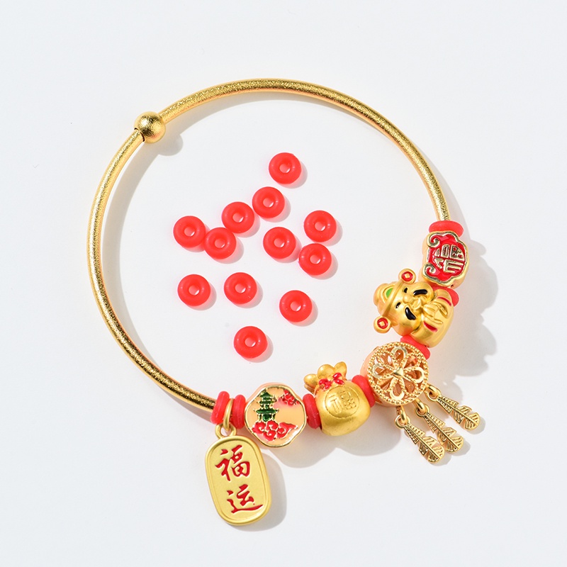 Vòng Tay Cao Su Cố Định Hạt Ngọc Trai Bằng Silicon Trong Suốt Chống Mòn Diy