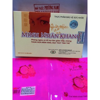 (10 tặng 1 bằng tem tích điểm) MINH NHÃN KHANG-hỗ trợ giảm các triệu chứng thoái hoá điểm vàng,đục thuỷ tinh thể