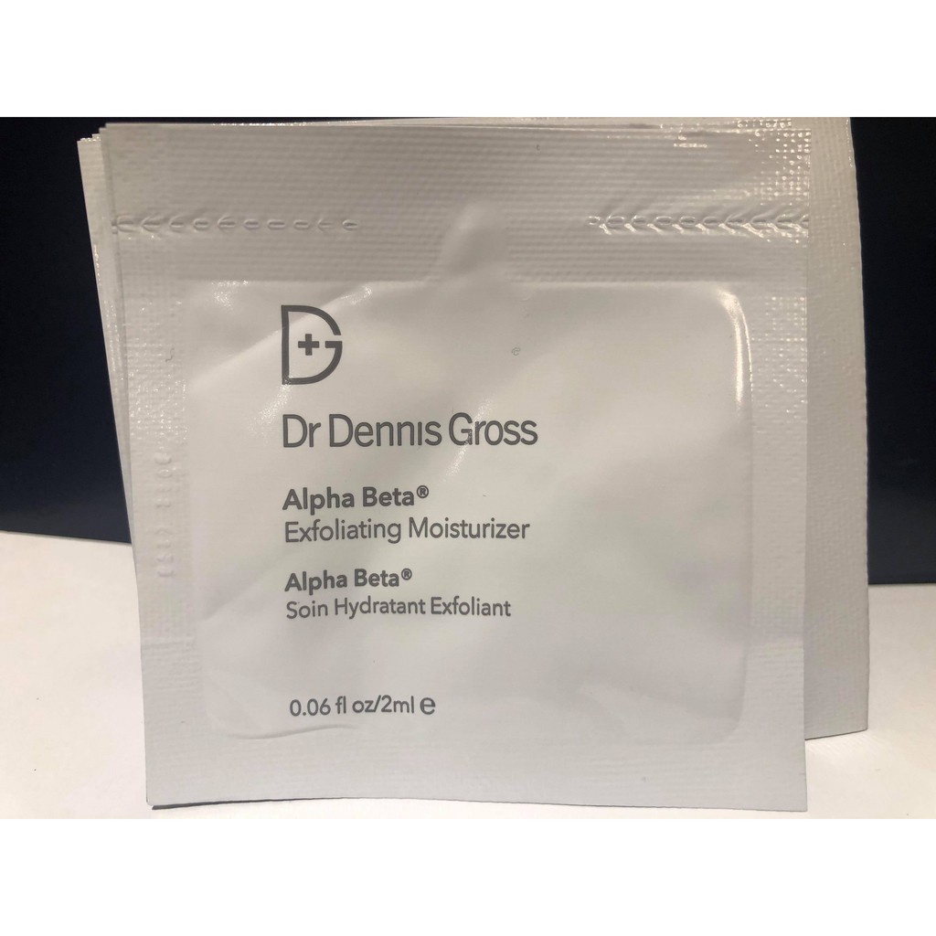 Sample Kem dưỡng tái tạo da Dr Dennis Gross Alpha Beta Exfoliating moisturizer 2ml