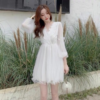 Đầm Trắng Xoè Dự tiệc