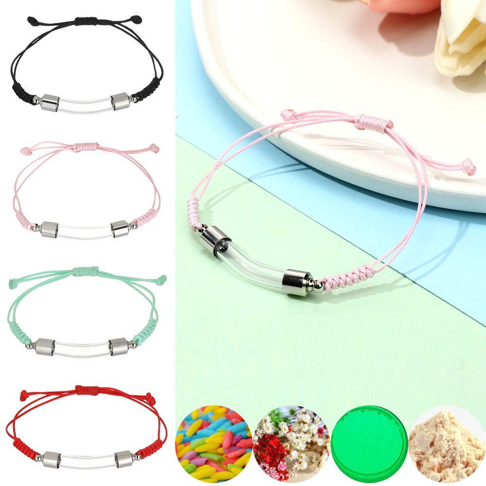 BORAG Dây Chuyền Mặt Lọ Điều Ước May Mắn Dạng Ống Cong DIY