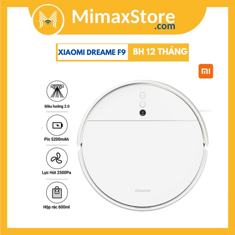 [Hỏa Tốc - HCM] Robot Hút Bụi Thông Minh Xiaomi Dreame F9 | Hàng Chính Hãng | Bảo Hành 12T | Mimax Store