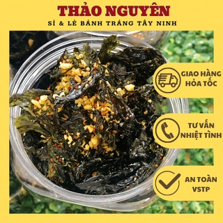 Rong biển giòn cháy tỏi nhà làm thơm ngon