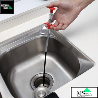 Dây thép xoắn Nạo vét, thông tắc đường ống 60cm/1,6m/2m - Dụng cụ gắp rác ống cống GD-052