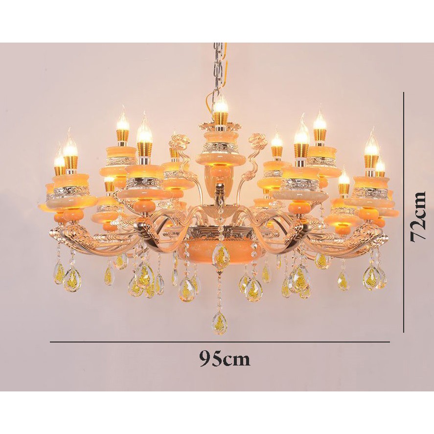 Đèn chùm MONSKY SOSA phong cách hiện đại loại 15 tay trang trí nhà cửa sang trọng kèm bóng LED