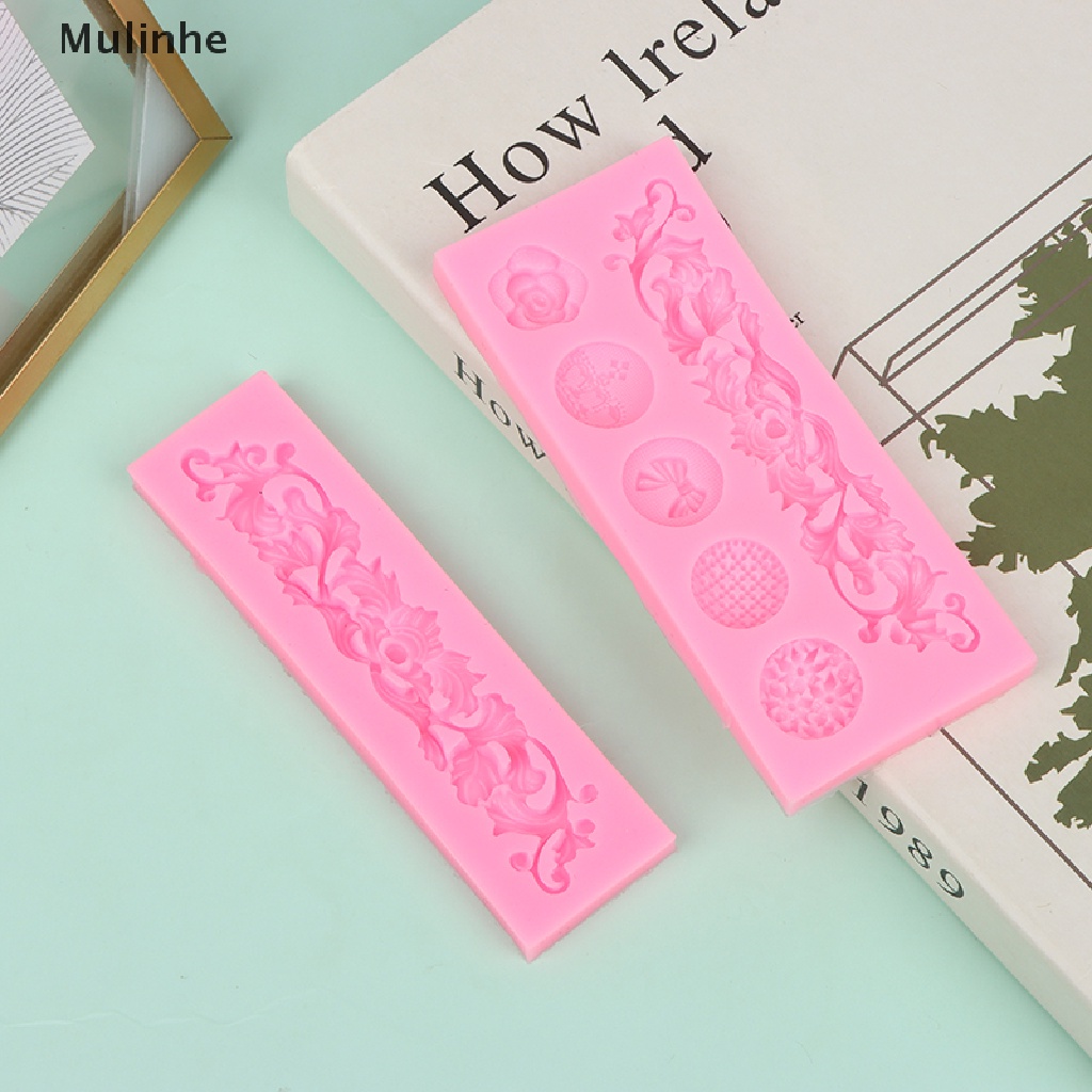 Khuôn silicone Làm Bánh / Sô Cô La / Kẹo Mềm Họa Tiết Ren DIY