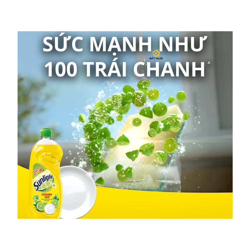 Nước rửa chén Sunlight sạch nhanh xả bọt nhanh 750g