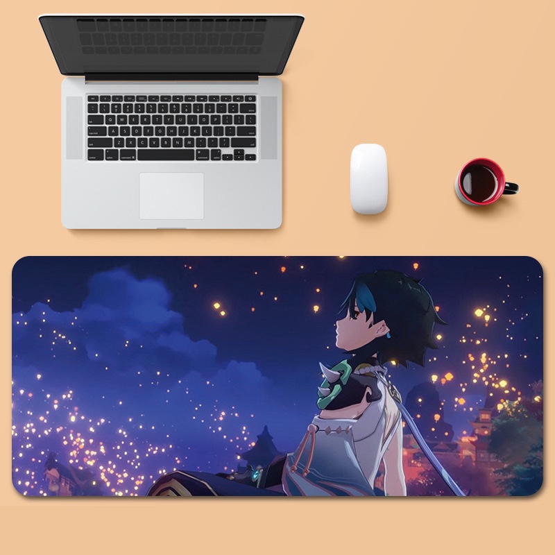 Miếng lót chuột bàn máy tính cỡ lớn in hình Genshin impact xinh xắn