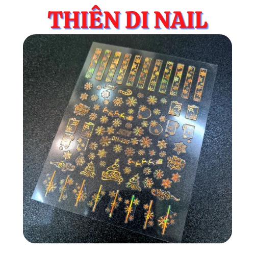 Mẫu dán móng tay dành cho mùa Noel - nhiều mẫu hoa tuyết lạ mắt Thiên Di Nail