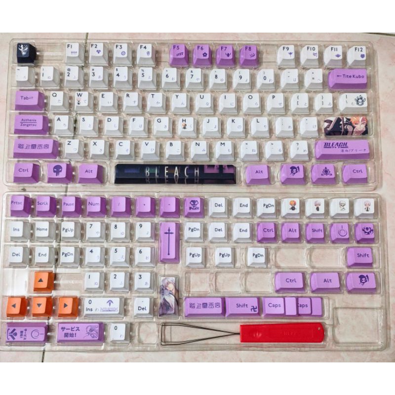 Bộ keycap PBT in dye sub Bleach 134 phím cho bàn phím cơ