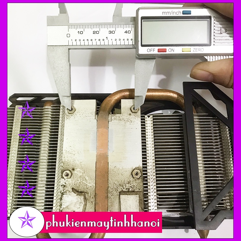 Bộ Fan tản Vga Giga byte 2 fan mini kích thước tâm 4 ốc 42mm