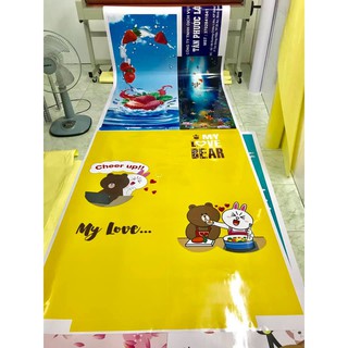 Giấy dán tủ lạnh (Gấu brown và thỏ trắng Cony)