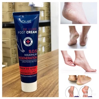 Kem Tái Sinh Cấp Tốc Da Chân. Chứa Bơ hạt mỡ, hạt mắc ca Châu Âu Hiệu Vollaré