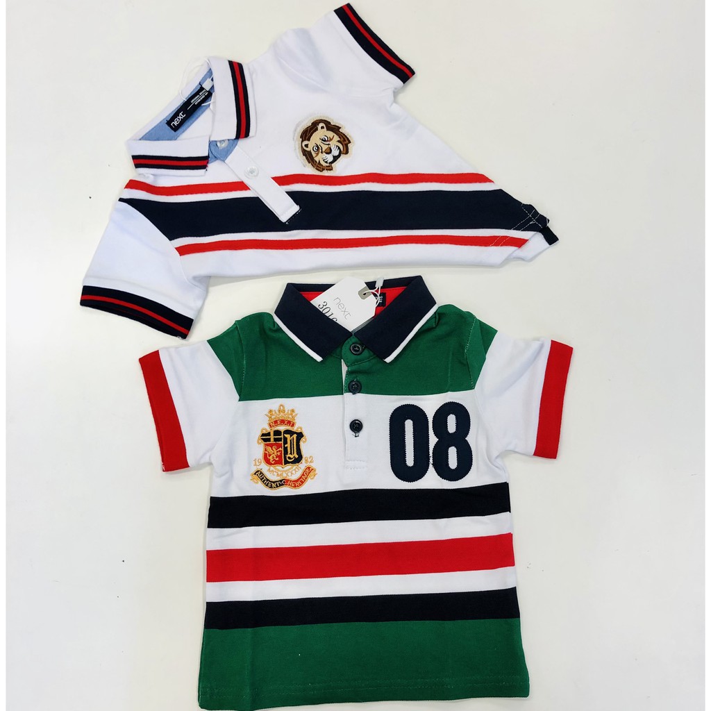 [Rẻ Vô Địch] Áo polo cộc tay bé trai - Áo polo NEXT 08 chất cotton cho bé trai size 2-7 tuổi(form nhỏ)