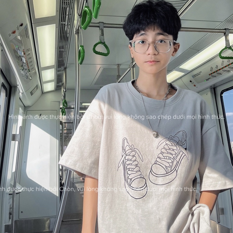 Áo thun 3158 MÀU GHI SÁNG hàng loại 1 chất dày dặn Cotton Unisex CHÒN CLOTHING