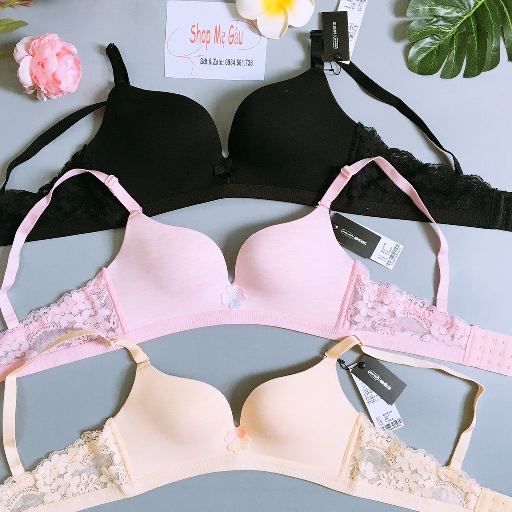 Áo lót su trơn không gọng mút mỏng quai pha ren, đủ size 32 34 36 38 cho các nàng lựa chọn nhé_𝐀𝟐𝟐