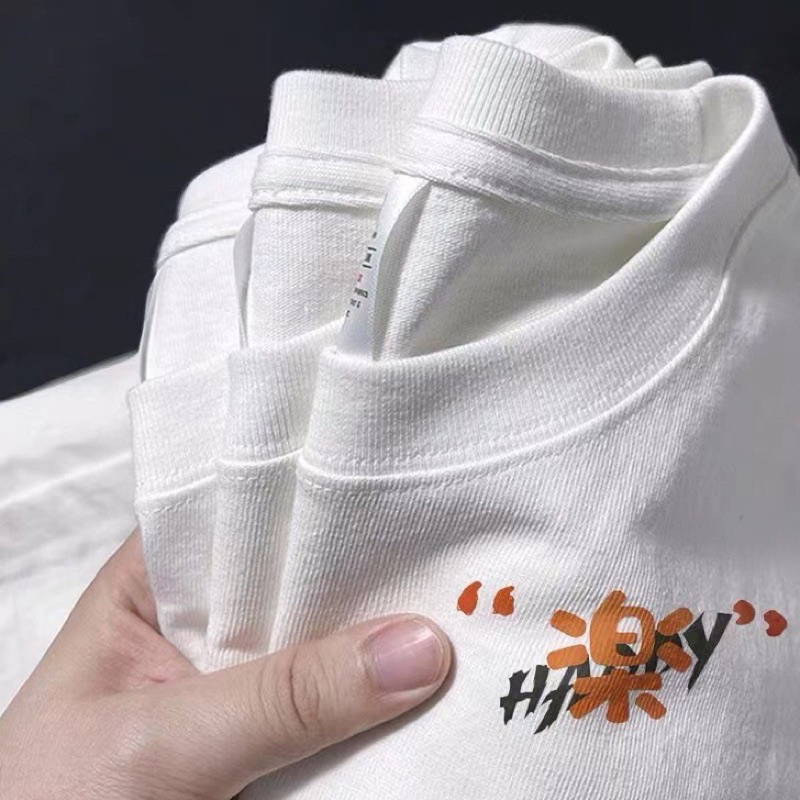 Áo thun cotton dáng rộng dễ phối đồ chất cực mát [Hàng sẵn ship luôn]