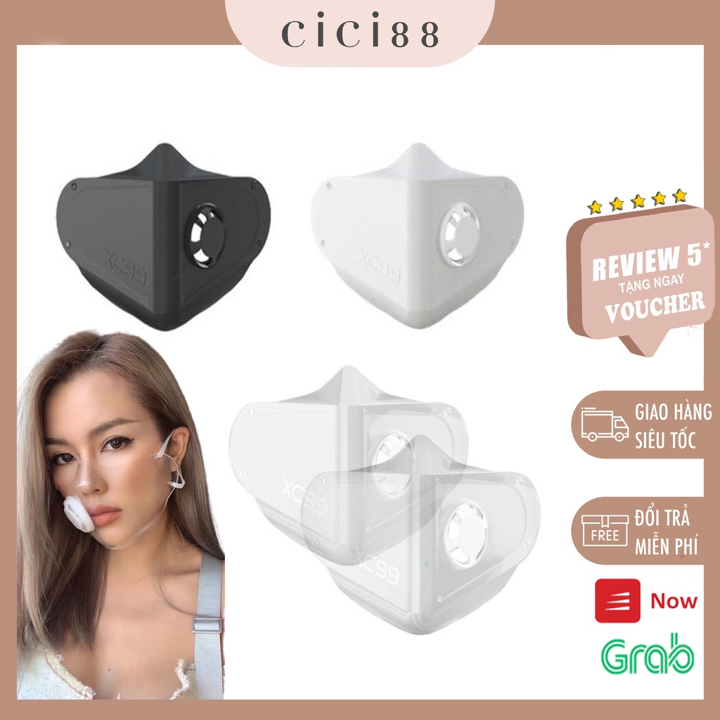 Khẩu Trang Nhựa Y Tế Thời Trang Chống Bụi Dùng Lại Nhiều Lần - CiCi88