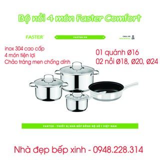 Bộ nồi 4 món Faster Comfort