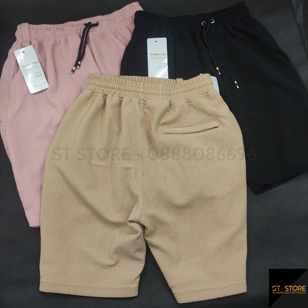 Quần đùi nam vải Cotton xốp mát, mặc đi chơi, đi biển, tập thể thao ST-STORE