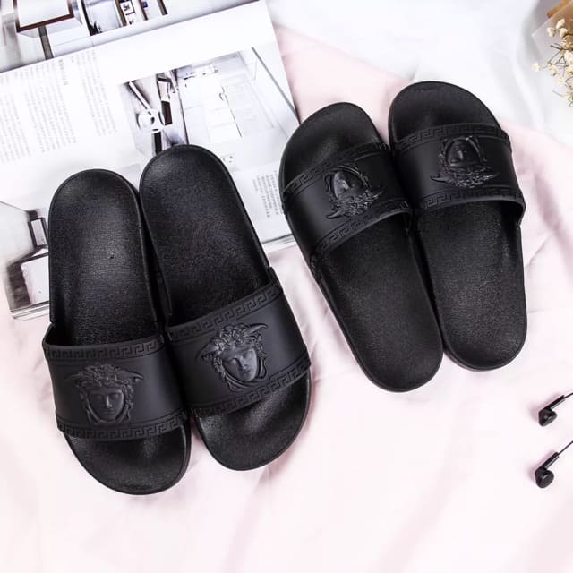 🔥HÀNG CAO CẤP🔥 Dép quai ngang nam,Dép nam nữ màu đen đế chống trơn trượt cao cấp