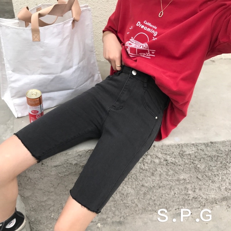 Quần biker denim 907001 Comic