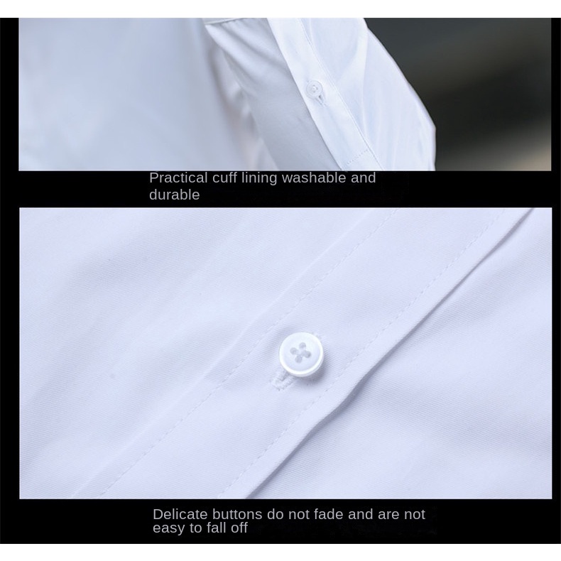 Áo Sơ Mi Trắng Dài Tay Phong Cách Doanh Nhân Nam Tính