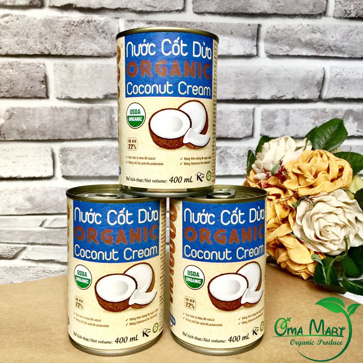 Nước Cốt Dừa Hữu Cơ Vietcoco 400ml