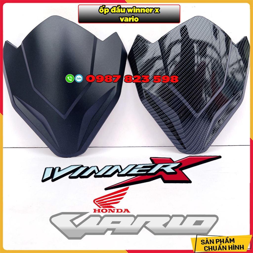 Ốp Đầu - Mão Sói Winner X , RXS Malaysia , Vario 18 - 21  Carbon Kiểu Sói