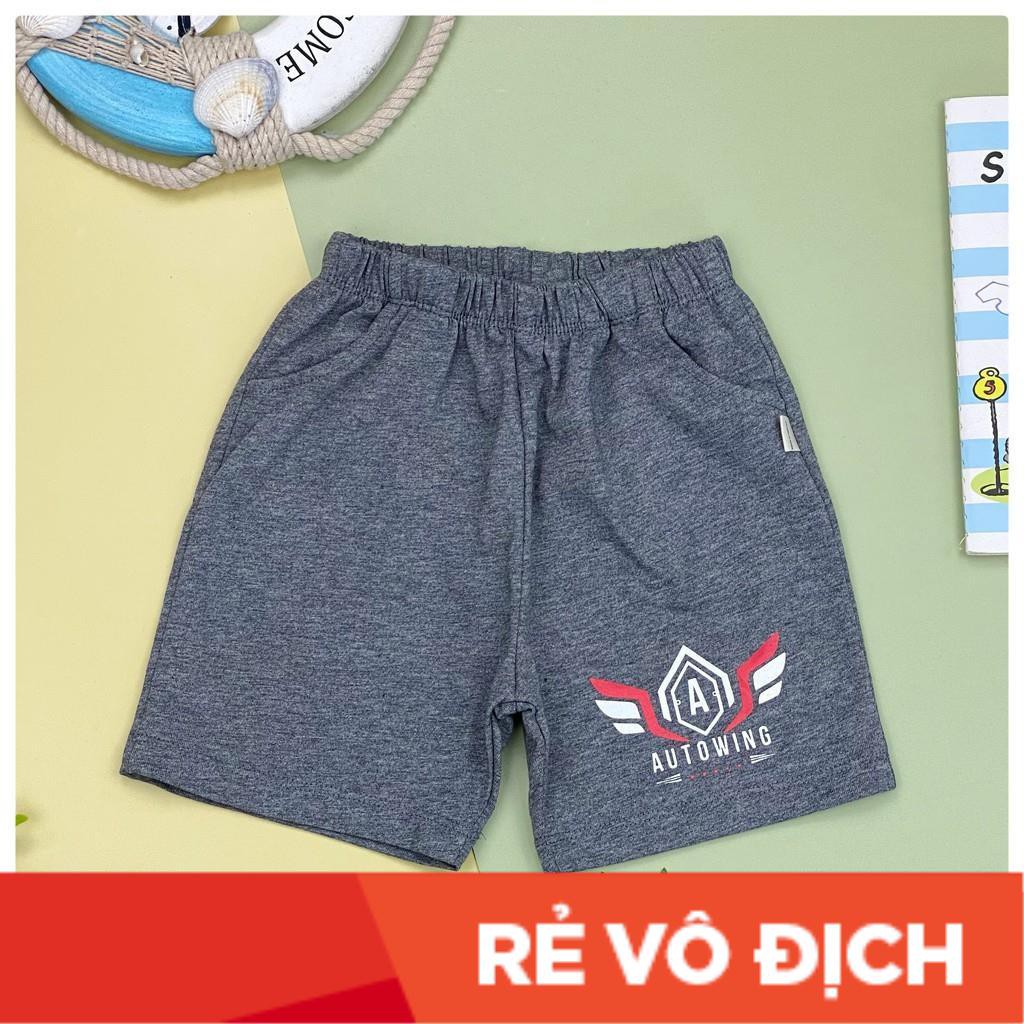 Quần cotton cộc, có túi in chữ bé trai size 1-8, cho bạn từ 10-25kg. Chất cotton siêu mềm,siêu mát, dễ mặc, siêu thích