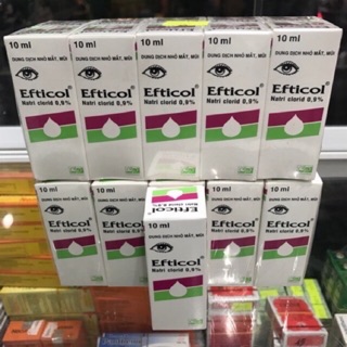 Combo 10 Chai Nước Muối Sinh Lý Efticol 0.9%