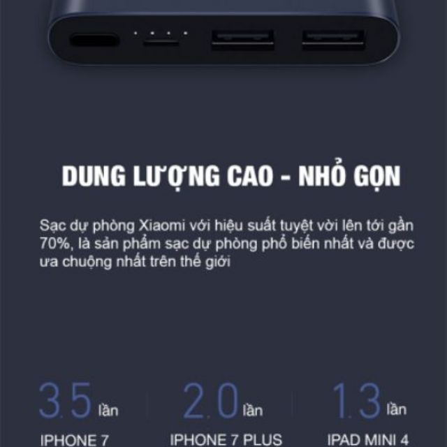 [ Giảm giá ] Pin Dự Phòng Xiaomi Mi Gen 2 2018 10000 MAh