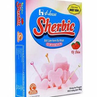 Bột làm kem đá Nhật- Sherbic vị dâu 46g