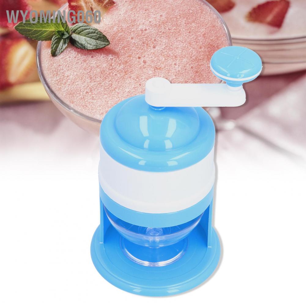 Wyoming060 Mini Ice Shaver Handheld Portable Manual Crusher Shaved Machine for Household