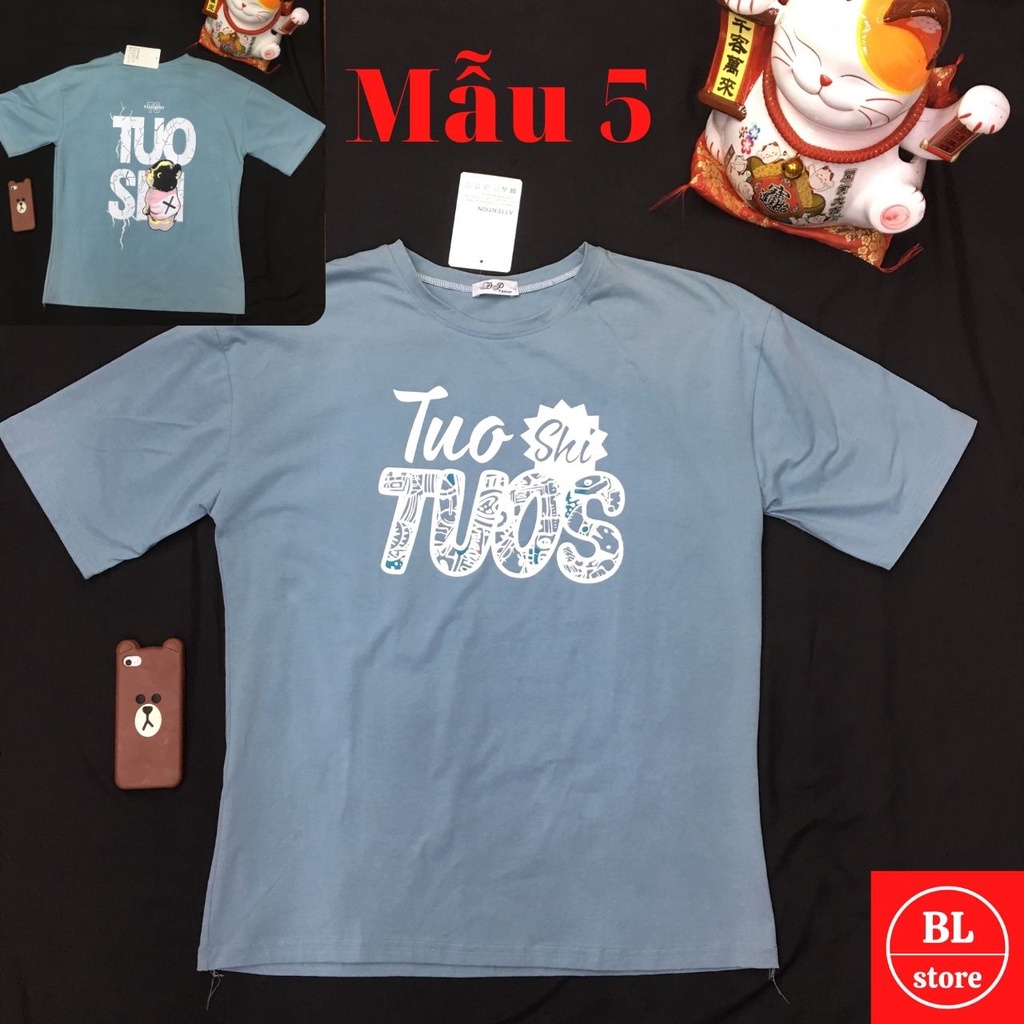 Áo phông tay lỡ unisex cotton đẹp, Áo thun oversize nam nữ form rộng thụng cổ tròn-ảnh tự chụp | BigBuy360 - bigbuy360.vn