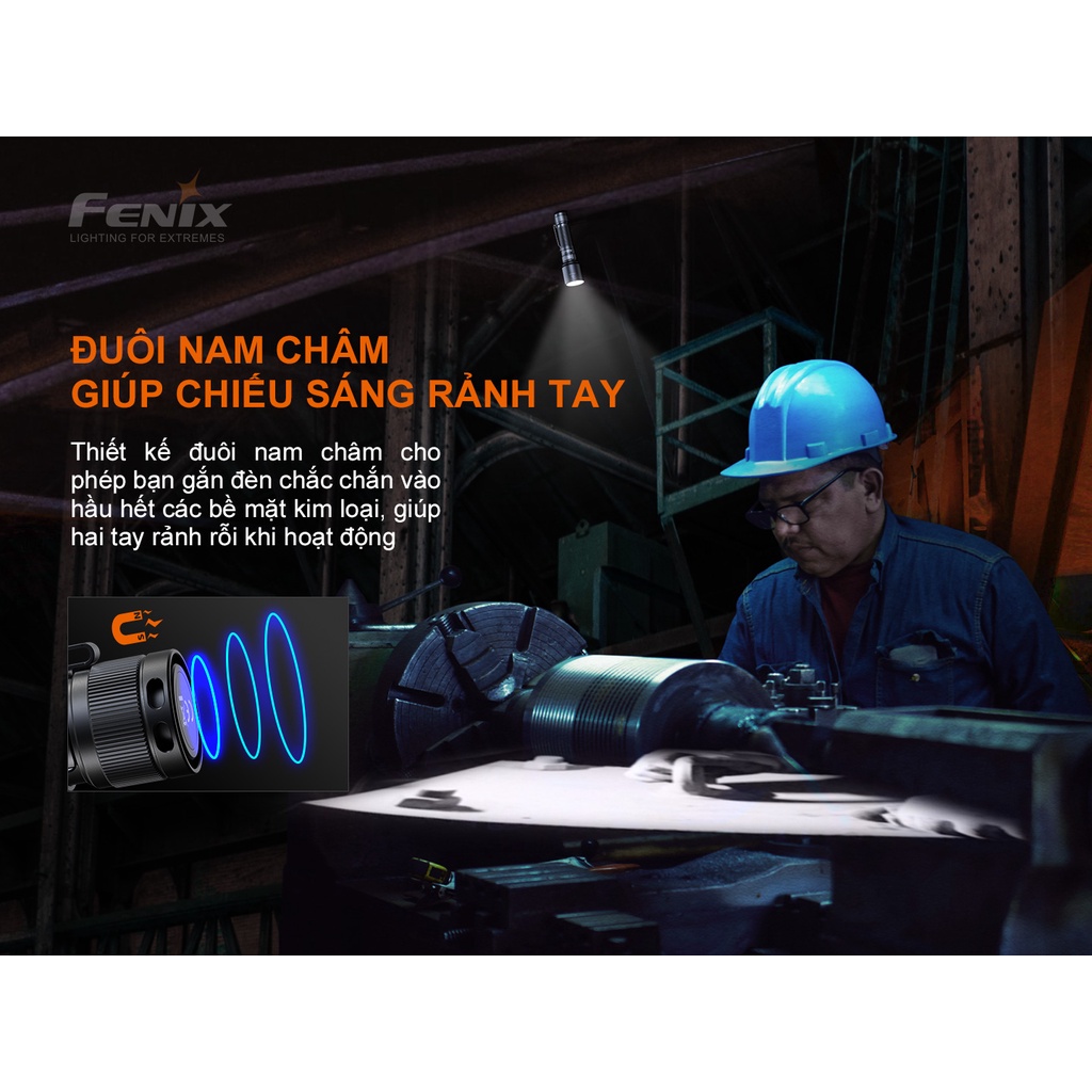 Đèn pin FENIX C7 độ sáng 3000 lumen chiếu xa 470m LED Luminus SST70 sạc USB-C pin sạc 21700 kèm theo