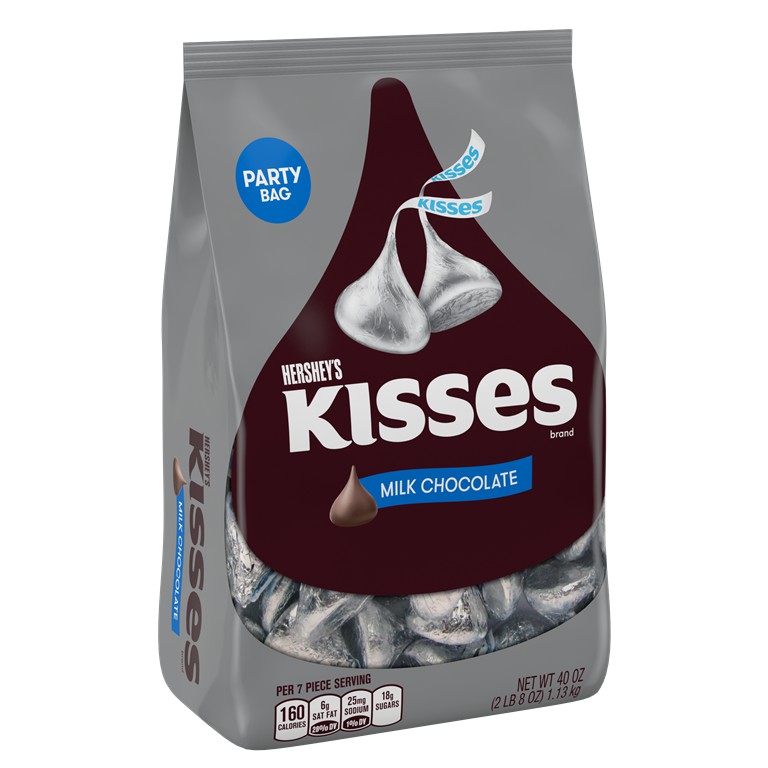 hsd:8.2021.SOCOLA SỮA NỤ HÔN HERSHEY'S KISSES, MILK CHOCOLATE CANDY 1470gram gram TỪ MỸ