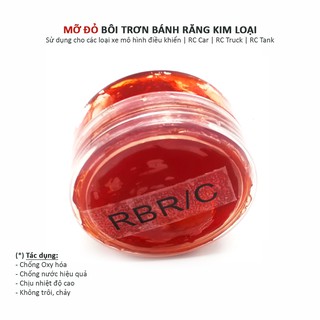 Mỡ đỏ bôi trơn bánh răng kim loại - chống mài mòn, chịu nhiệt độ cao