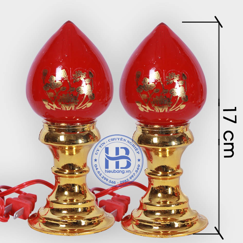 Đèn thờ hình trái đào Hàng cao cấp