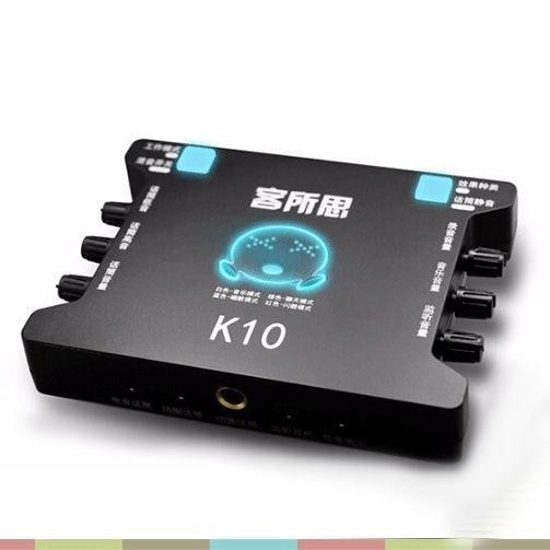 Card sound hát karaoke cắm ngoài XOX K10 hỗ trợ livestream, digo, tictok -dc2316