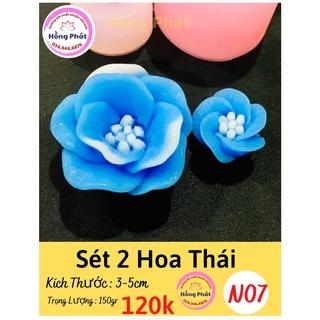 Khuôn silicon set 2 hoa thái - N07 - Silicon Hồng Phát