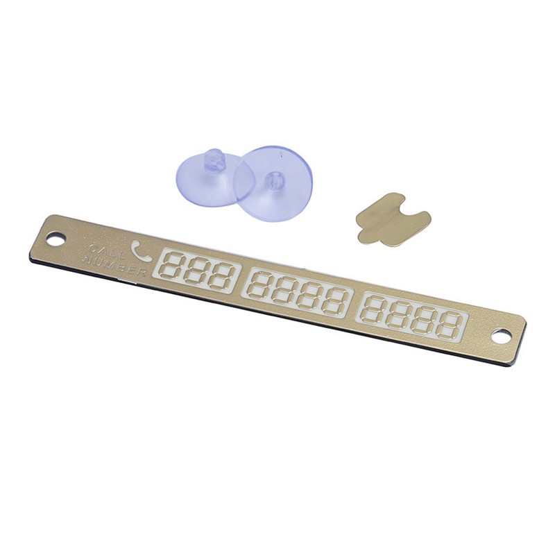 Bảng Số Điện Thoại Dạ Quang 15x2cm Gắn Xe Hơi Thẻ
