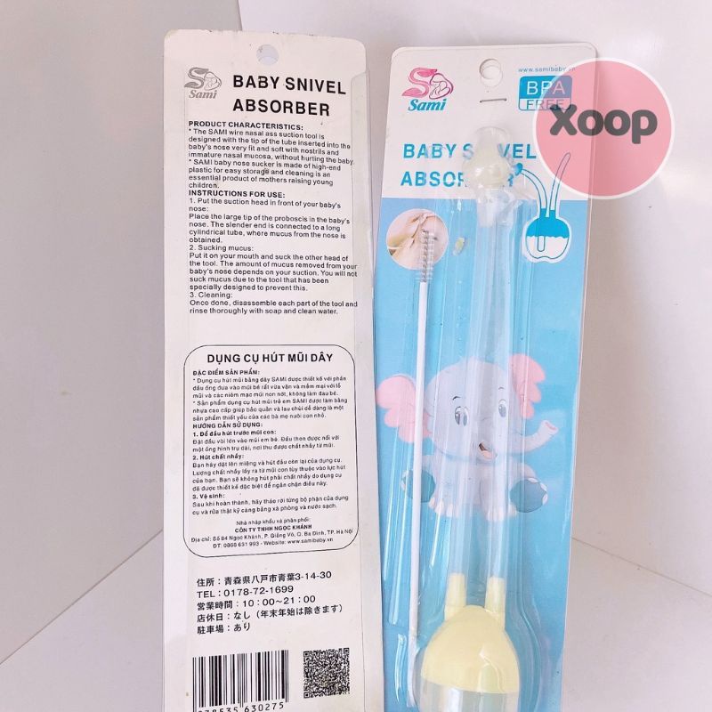 Dụng Cụ Hút Mũi Silicon Sami, An Toàn Cho Bé HT
