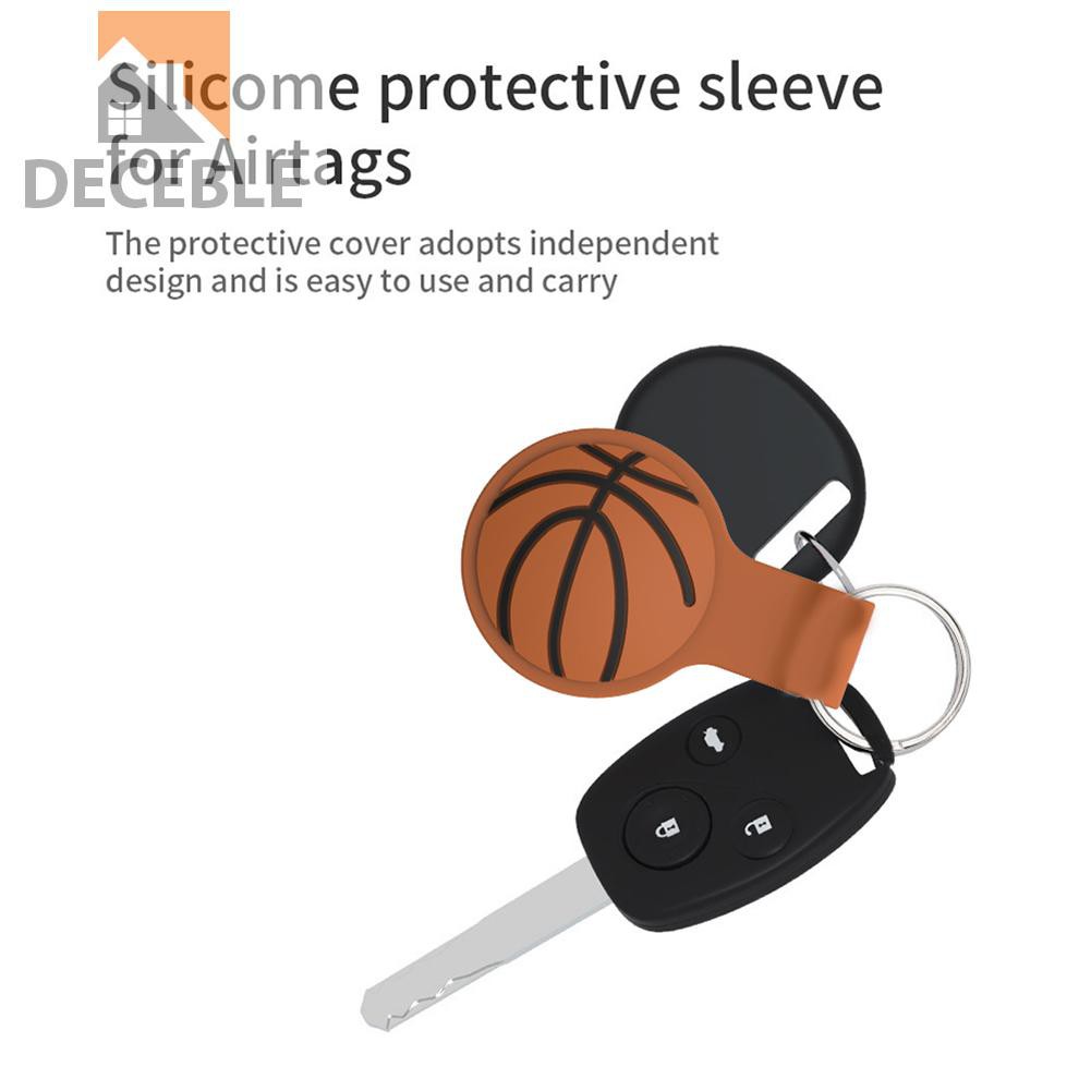 Vỏ Bảo Vệ Hộp Sạc Tai Nghe Airtag Bằng Silicon Họa Tiết Bóng Rổ Kèm Móc Khóa Tiện Dụng | BigBuy360 - bigbuy360.vn
