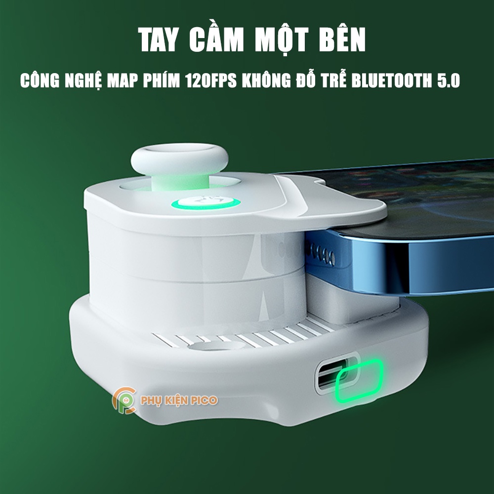 Tay cầm chơi game điện thoại bluetooth không dây - Joystick Gamepad chơi game pubg, FREE FIRE Liên Quân Mobile H16