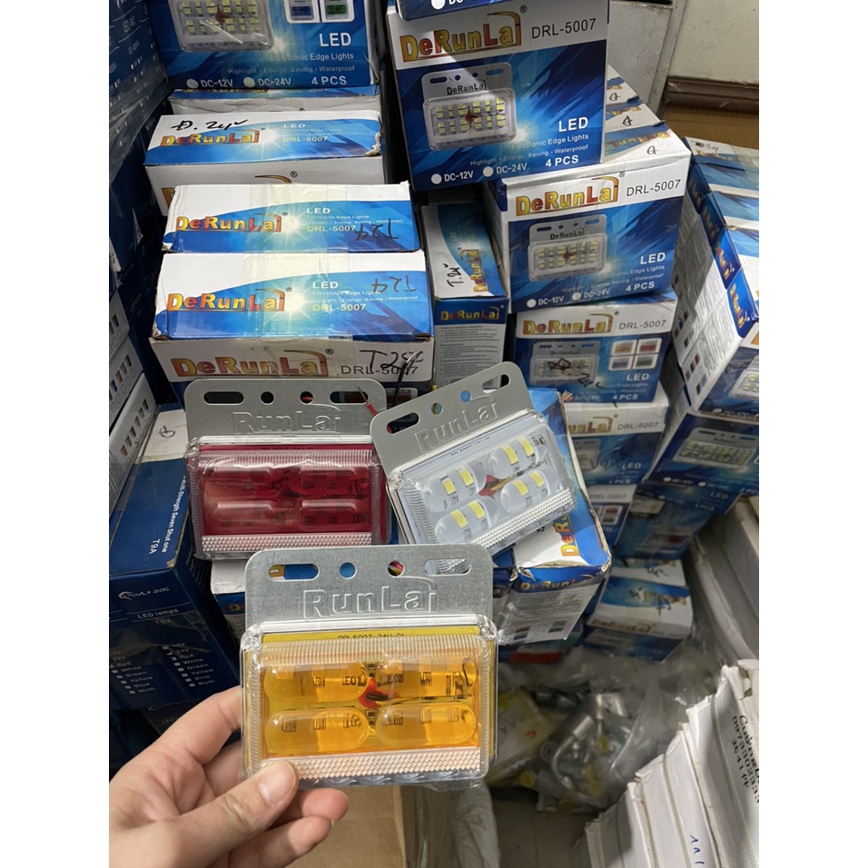 Đèn led sườn led hông trợ sáng 5007 xe tải 12v 24v màu trắng vàng đỏ xanh dương